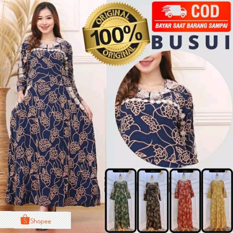 gamis arab gamis busui daster adem | resleting depan | saku samping | Yannstore defina