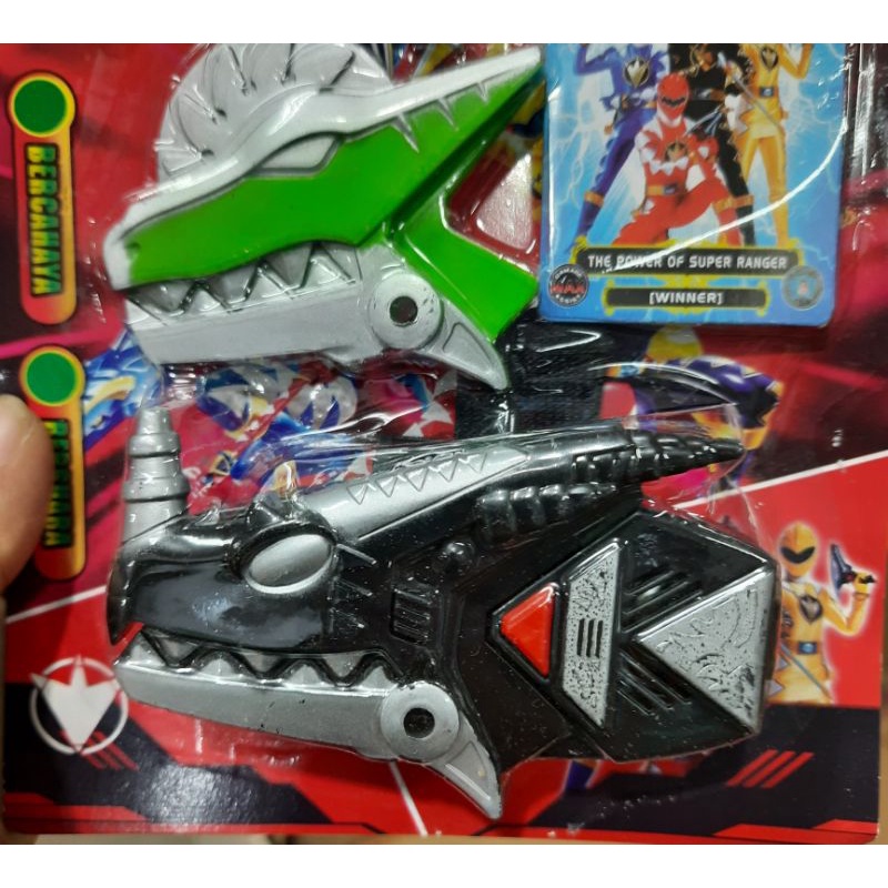 MAINAN ANAK JAM DINO SUPER RANGER ADA LAMPU DAN SUARA