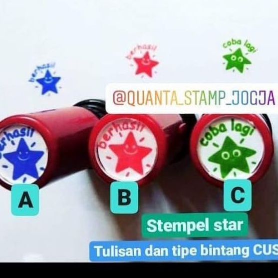

Stempel Bintang reward guru untuk anak