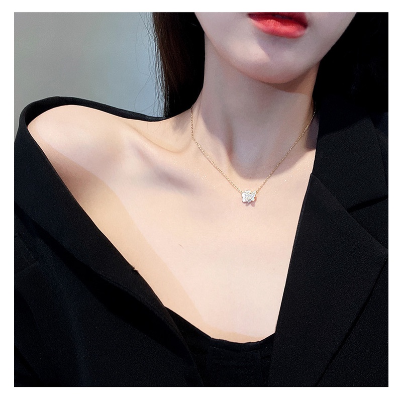 Kalung KL95 Stainless Steel / Titanium Made in Korea Premium Fashion Wanita Kalung unik Lucu Keren /Deluna/BS