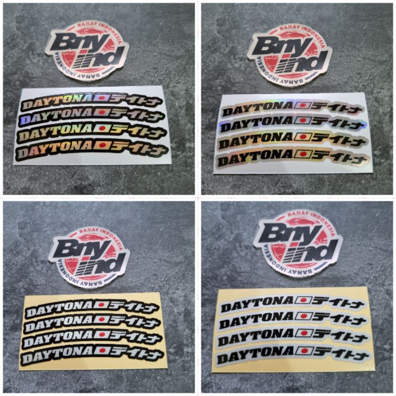 STICKER STIKER VELG DAYTONA JEPANG PRINCUTT