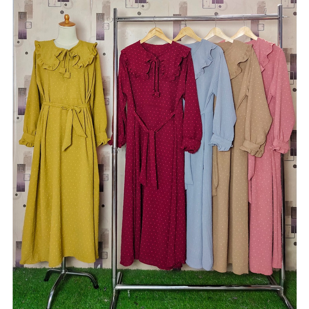 Gamis Crinkle Ruby Uragiri Import Gamis Kekinian Terlaris