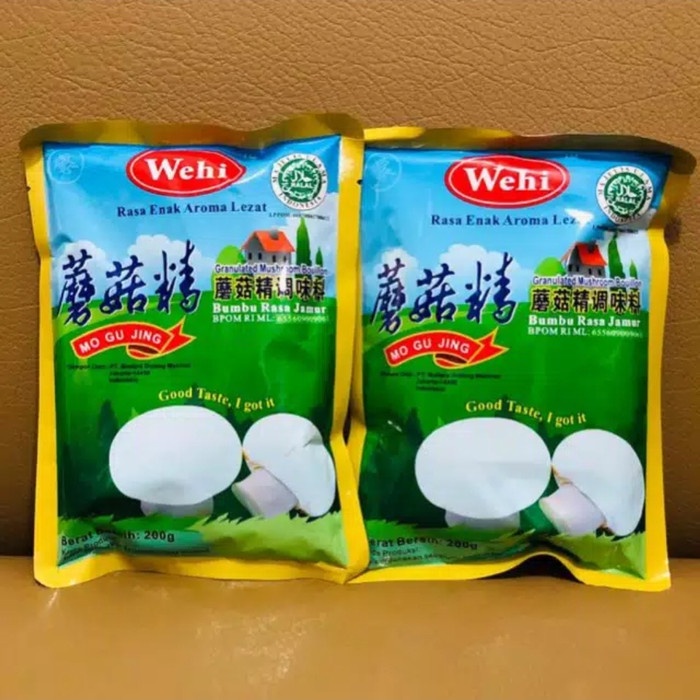 

MURAH Wehi kaldu jamur Mo Gu Jing 400gr (Dikirim 2 bungkus 200gram)