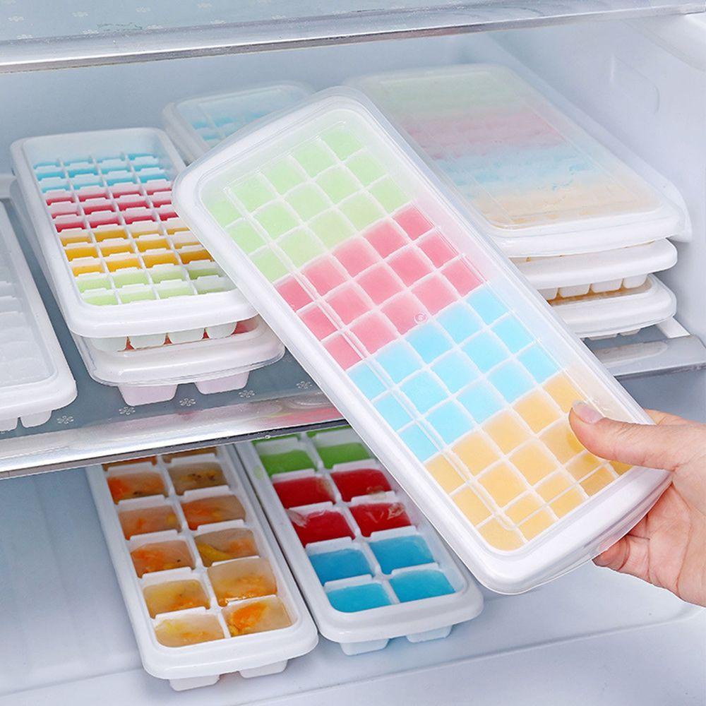 Cetakan Es Batu 12 / 48 / 60 Grids Dengan Tutup Untuk Alat Dapur