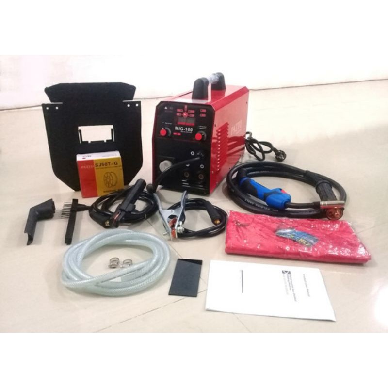MESIN LAS MIG TANPA GAS GASLESS PAZTO 160A WELDINCoG MMA 5 KG JAPAN TECHNOLOGY