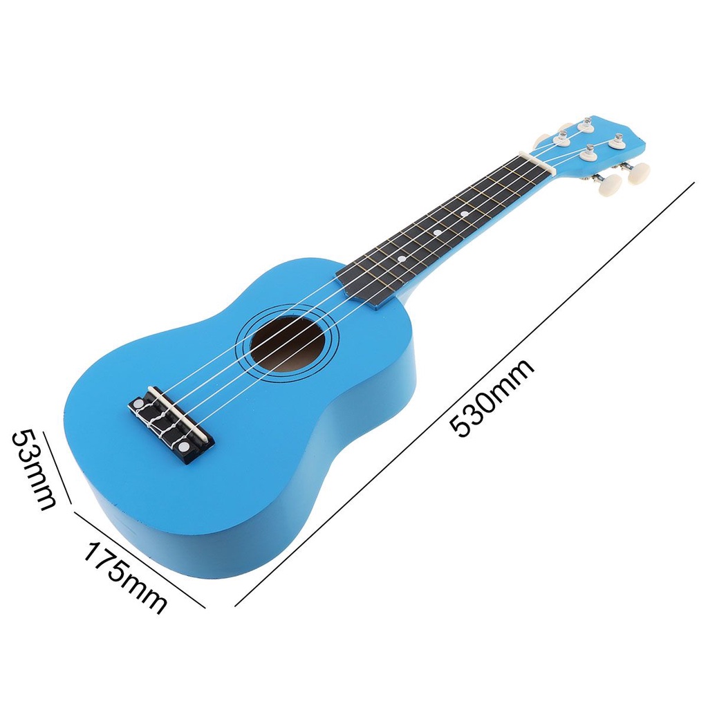 Gitar Ukulele Soprano Empat Warna Ukuran 21 Inch Untuk Hadiah Natal Anak