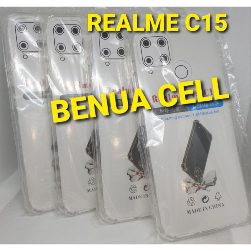 SOFTCASE - TRANSPARAN AIR BAG REALME C15  NEW HOT