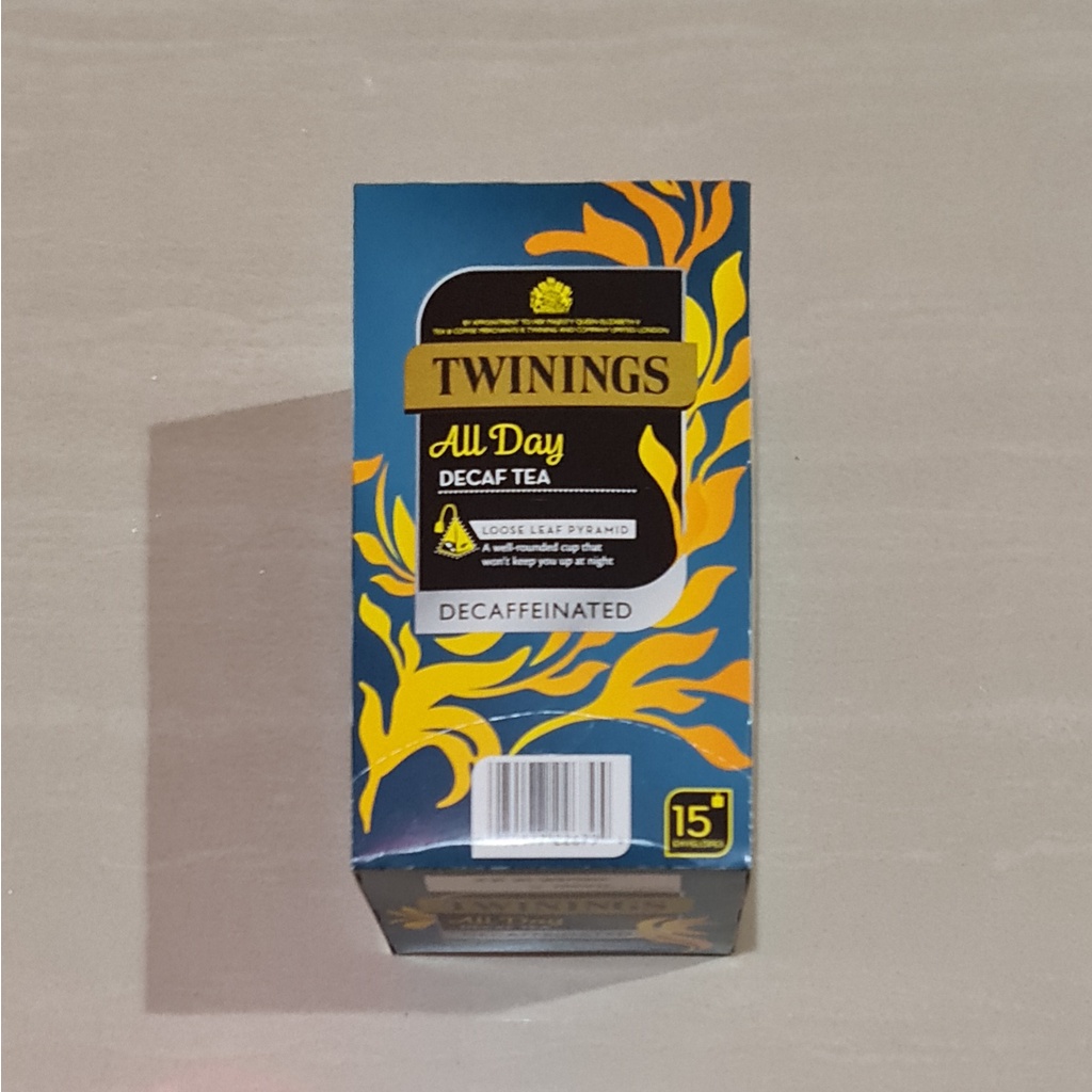 Twinings All Day Decaf Tea Loose Leaf Pyramid Tea 15 Envelopes