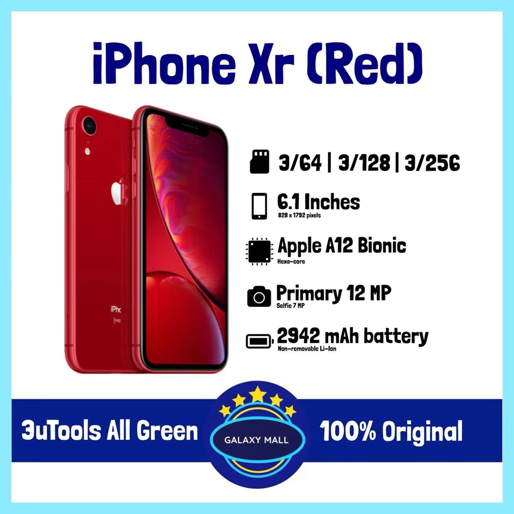 IPHONE XR 64GB/128GB/100%ORIGINAL SECOND FULLSET-6