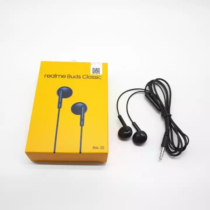 Headset Realme Wired SK-MA20 Universal Earphone Super Bass Bisa untuk Musik &amp; Telepon