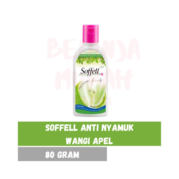 SOFFELL Lotion Anti Nyamuk Wangi Apel Botol 80 Gram 80g SOFFEL