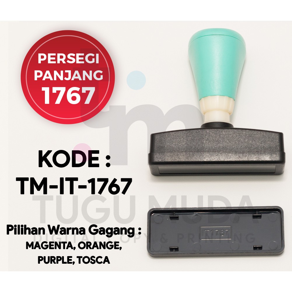 

GROSIR Gagang Stempel Flash PERSEGI PANJANG 1767 (17x67mm) -TM-IT-1767