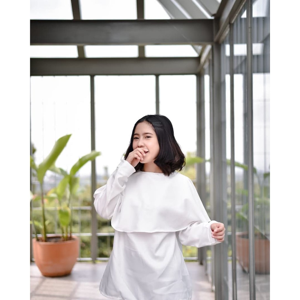 SF Dina Blouse Original Koleksi Terbaru Termurah Baju Wanita Lucu Kekinian Modis Modern Casual
