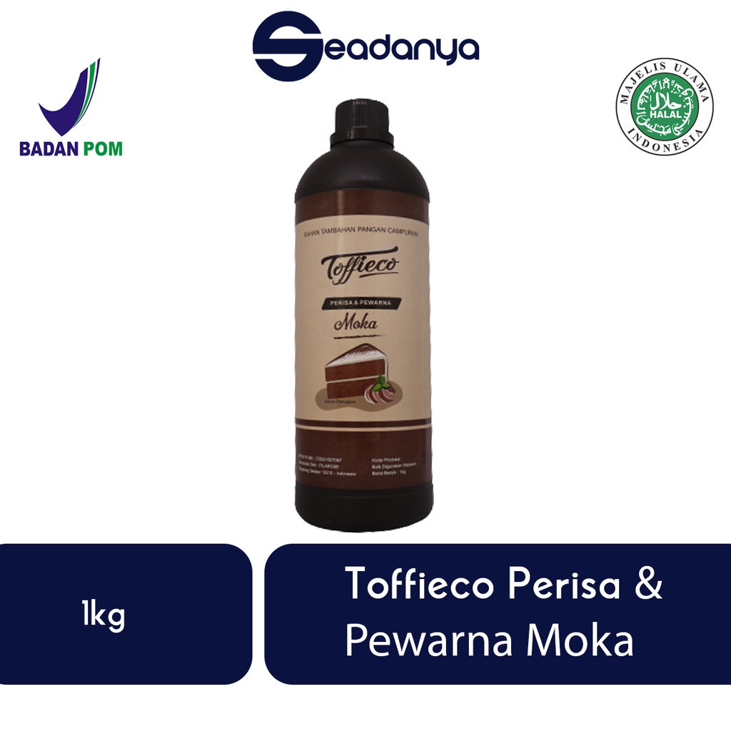 

Toffieco Perisa & Pewarna Moka 1kg -Halal MUI BPOM