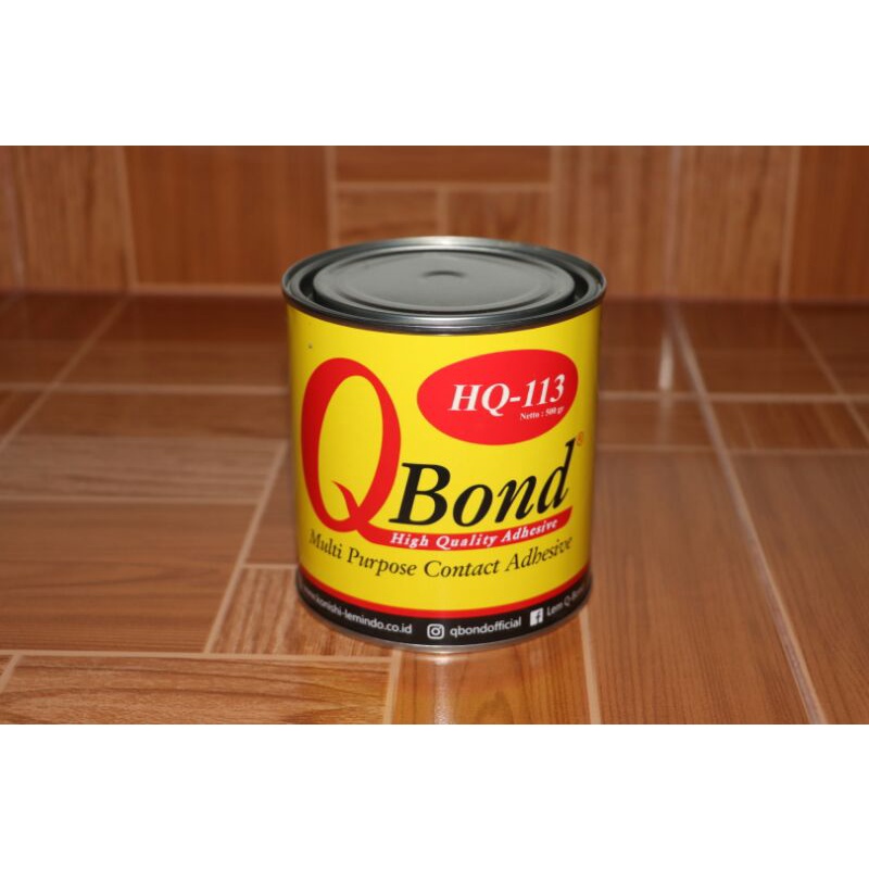 Lem Kuning QBond HQ 113G  Kayu Triplek HPL PVC Kain Karet