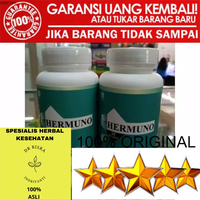 100% ASLI Hermuno intoxic obat parasit original bpom (isi 30kapsul) pembasmi parasit anti toksin