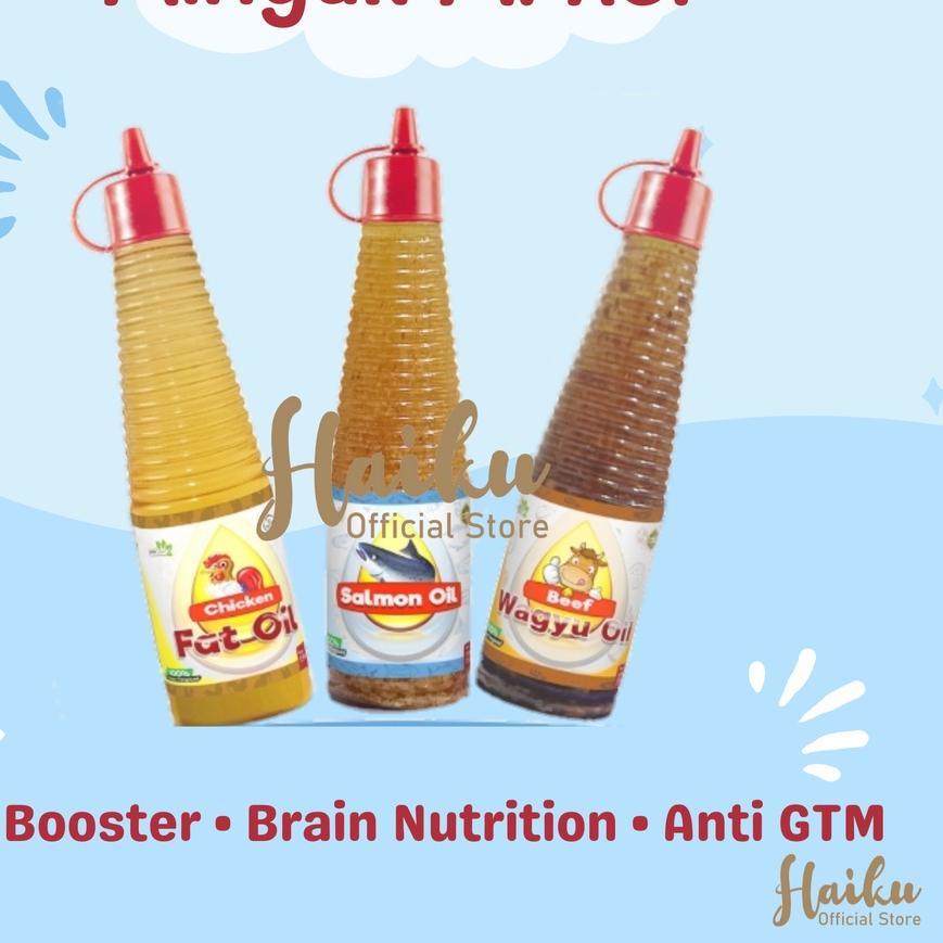 

Star Minyak Lemak Ayam, Salmon, Sapi Wagyu untuk MPASI / Minyak Bumbu MPASI Sanfood serbuuu !