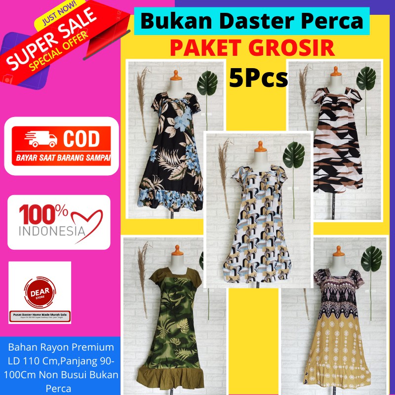Daster Remaja Wanita Bukan Perca Baju Tidur Santai Ibu Ibu Hamil Kekinian Murah PAKET GROSIR
