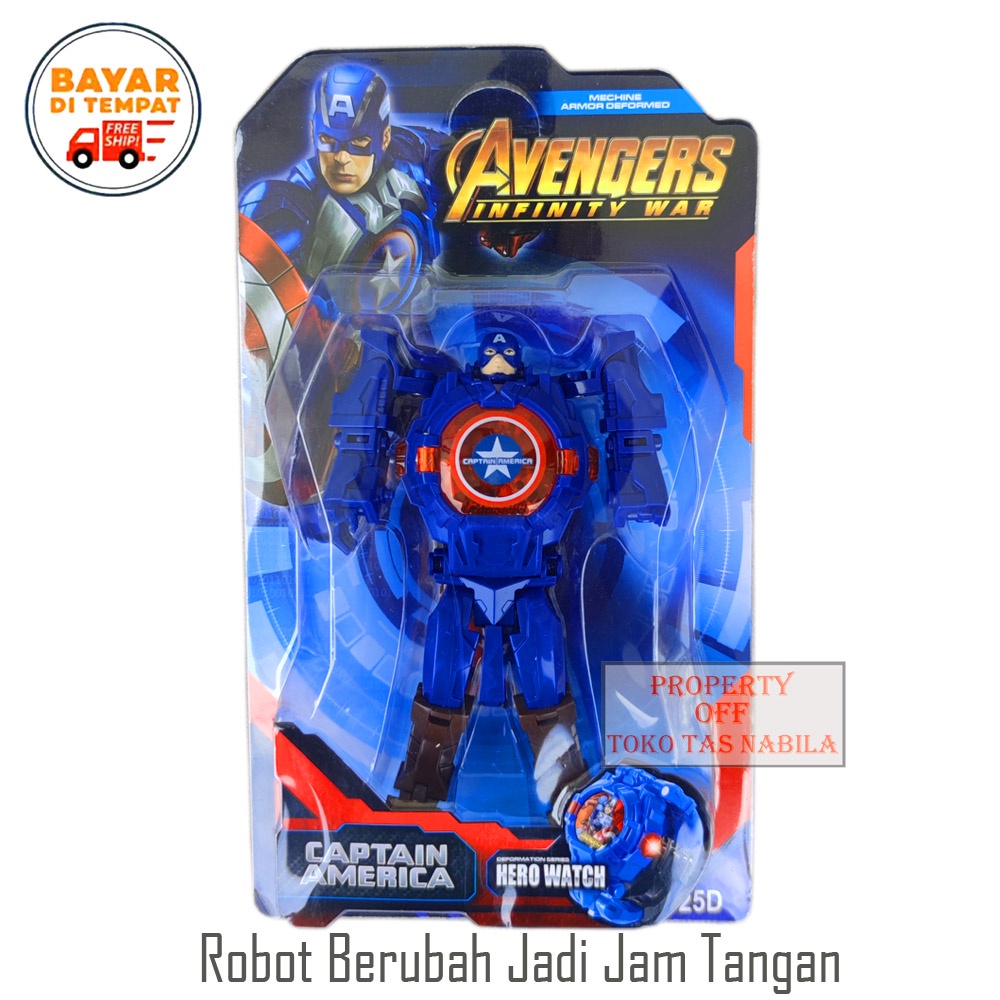 Jam Tangan Robot Anak Jam Tangan Anak Laki-Laki Jam Tangan Fashion Lampu Led