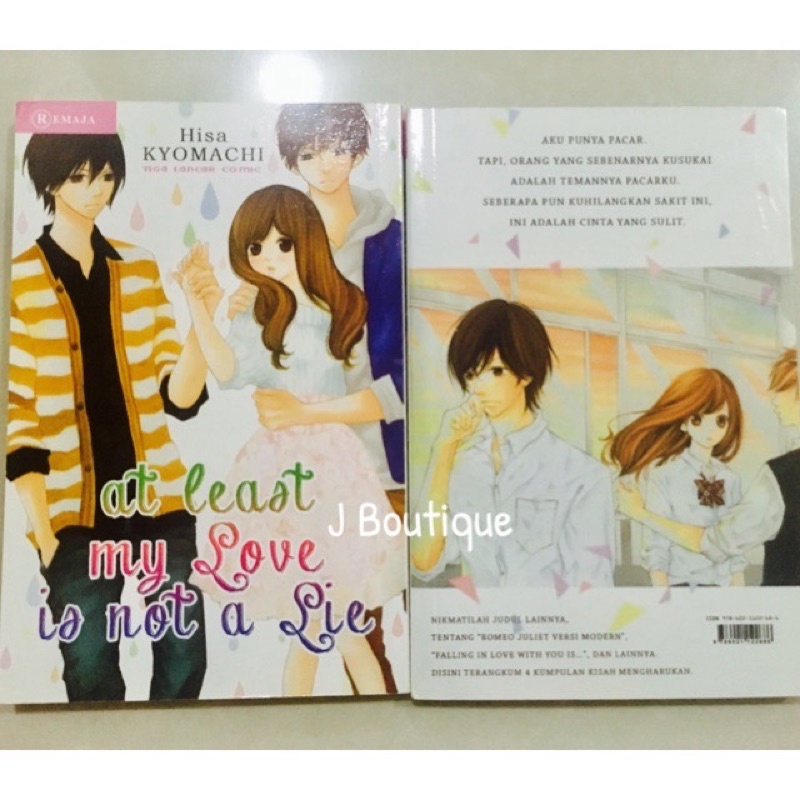 Komik 3L At Least My Love is not a Lie - Hisa Kyomachi | Paket Komik Murah Serial Cantik 3L Comic
