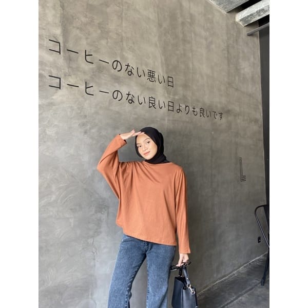 BEFAST - ZEC OOTD Blouse EDYA /Alana Oversize Batwing Blouse / Blouse Wanita / Blouse Oversize Kekiniaan Remaja Wanita / Blouse Polos Casual / Outfit Selebgram Trendy / Terlaris / Keluaran Terbaru