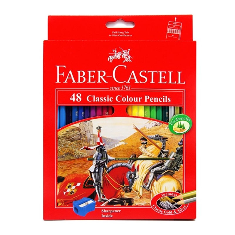 

Pensil Warna Faber Castell 48 Classic #115858 Colour Pencils Kemasan Dus