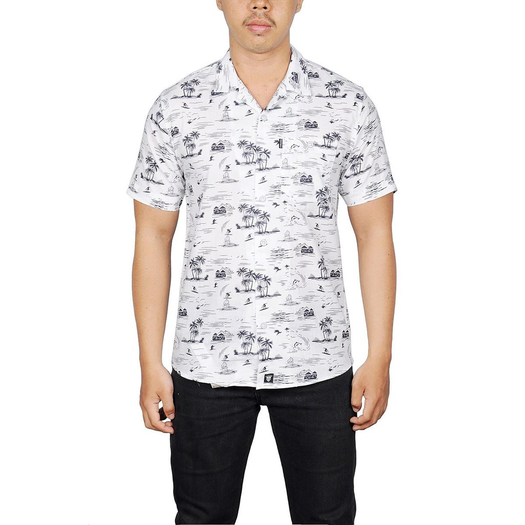 

Inspired27 Kemeja Pendek - Im #9:Shirt White Beach 10/18