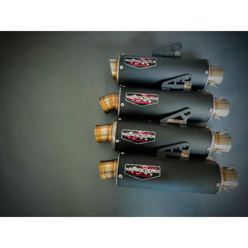 knalpot Black Devil black series Scoopy beat Blue header