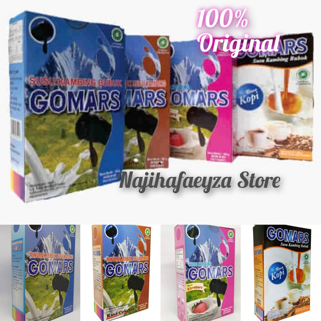 GOMARS box 200gram Susu Kambing Etawa Bubuk