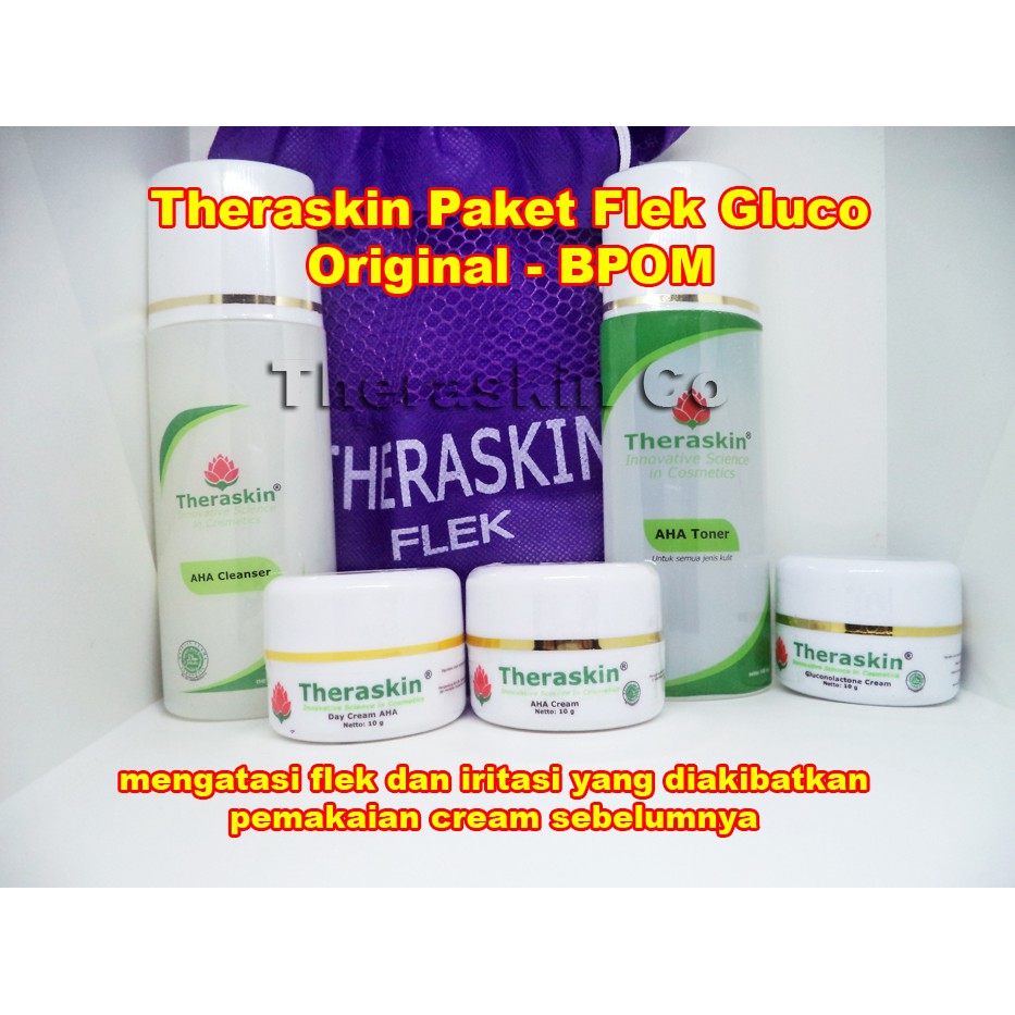 Theraskin Paket Flek Gluco / Cream Theraskin Paket Flek Gluco / Teraskin Flek Gluco BPOM Original / 