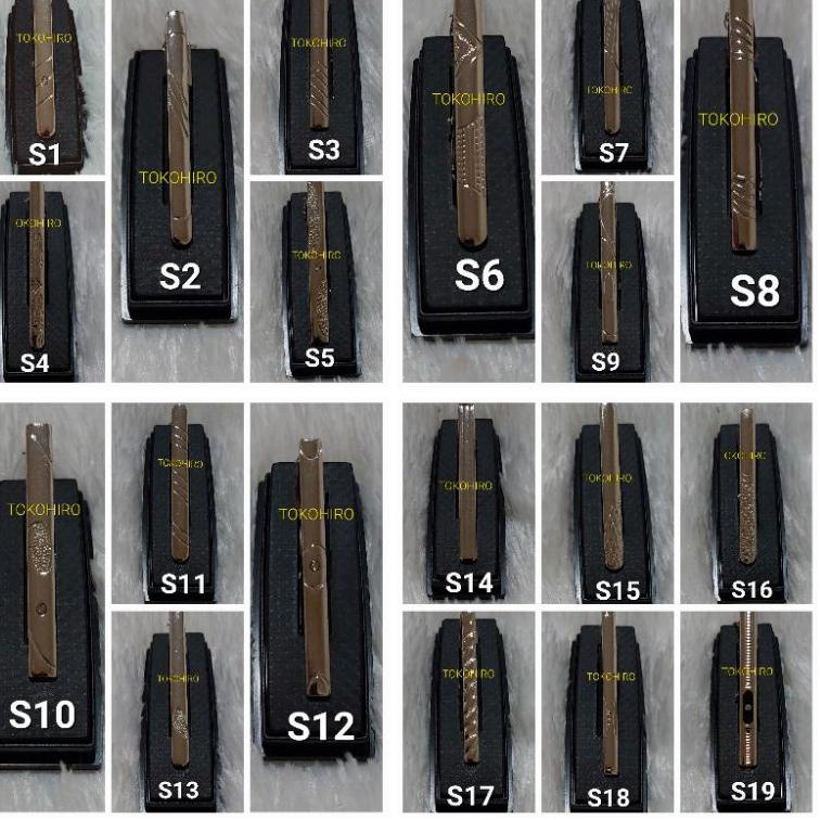 I54O Jepit dasi   emas perak import klip dasi penjepit tie klip TWC