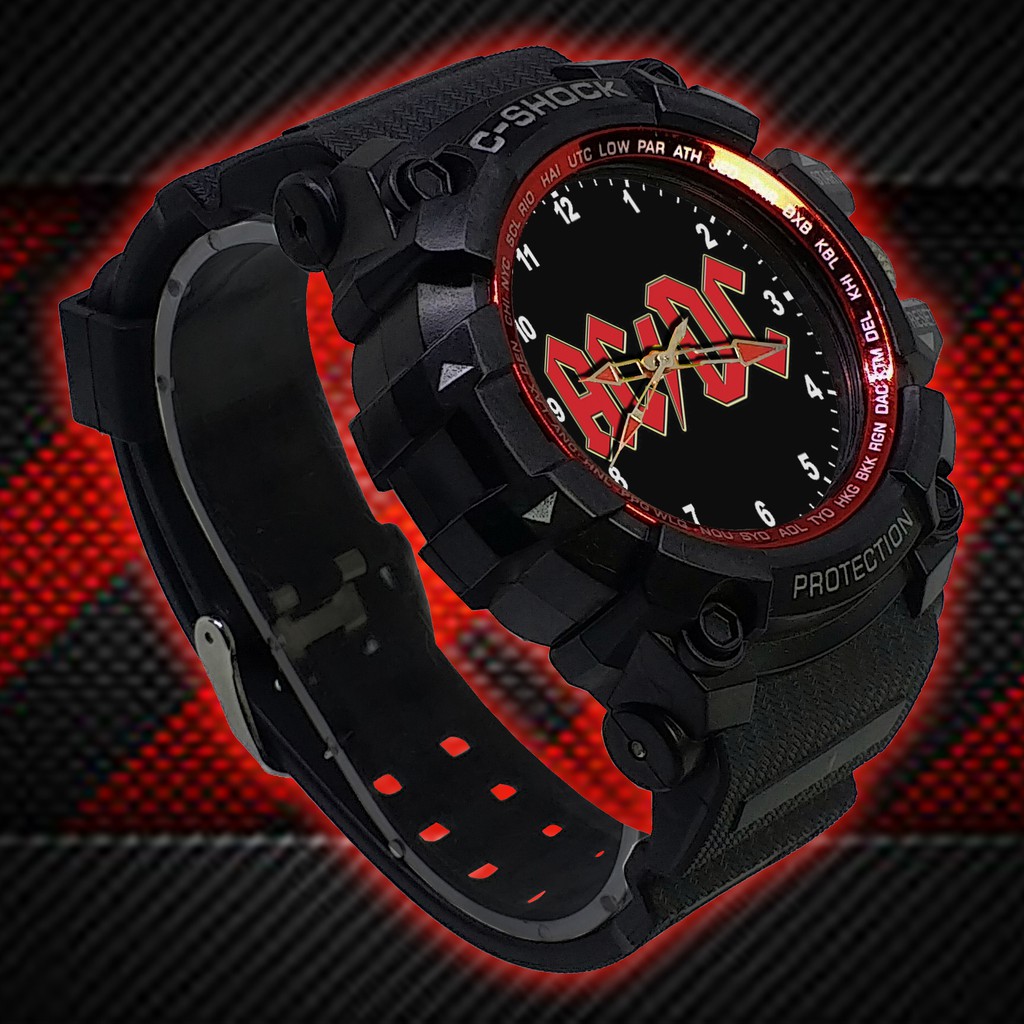 (ISTIMEWA BOSSQUE) JAM TANGAN ACDC LIST MERAH - EXCLUSIVE 5