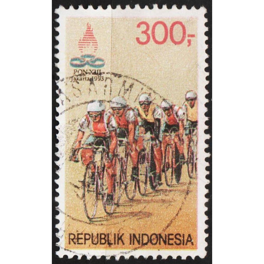 

Perangko Filateli 11198 - Indonesia VFU 1v 09.09.1993 PON XIII Jakarta 1993