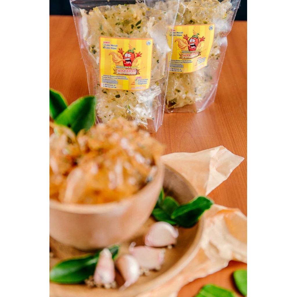 

MACADAS Keripik Kaca | Keripik Beling cabe hijau 50 gram