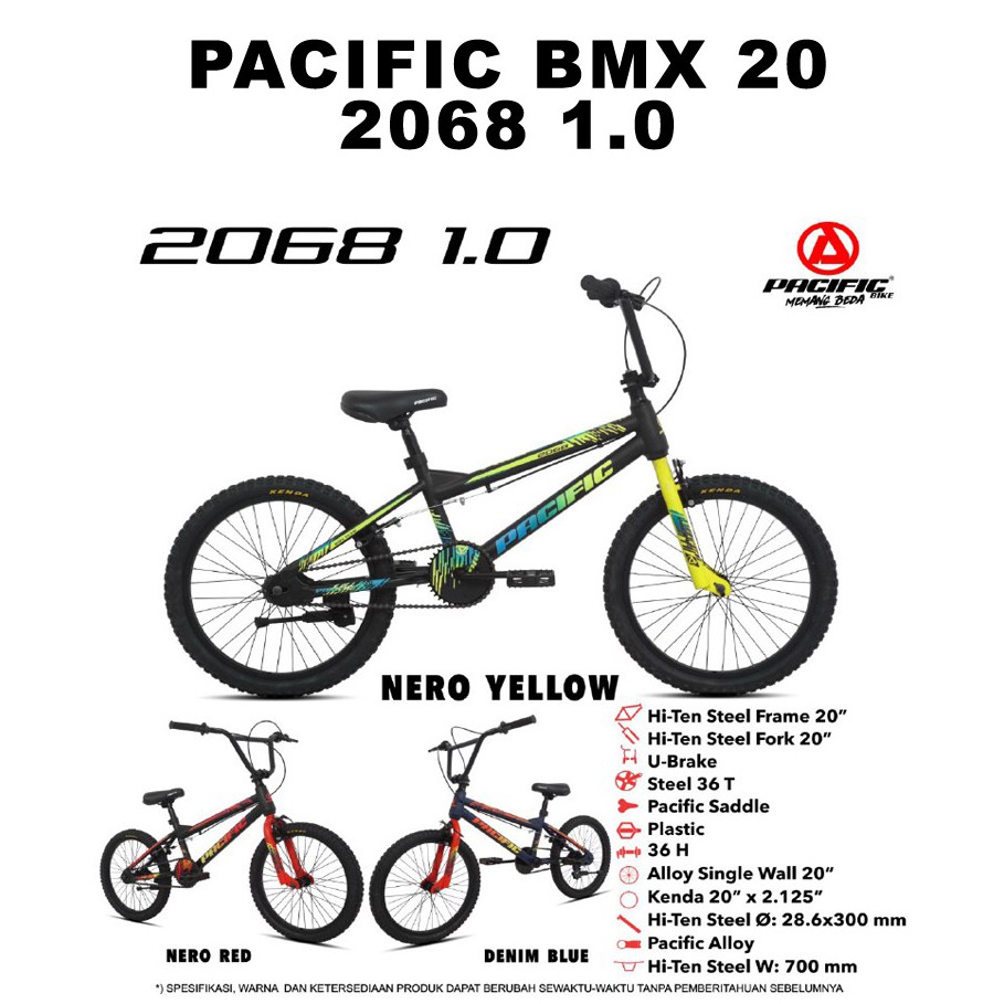 Sepeda BMX 20 Inch Pacific 2068 1.0 Ban 2.125