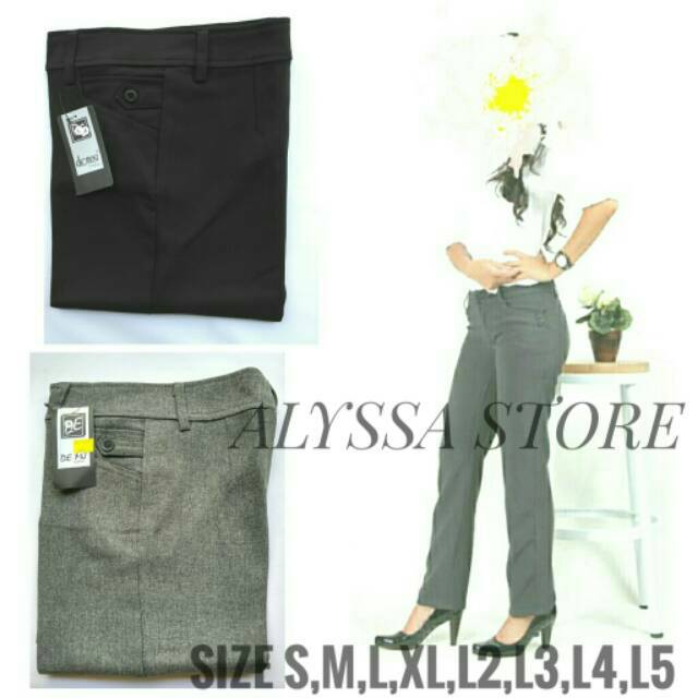 CELANA FORMAL WANITA SLIMFIT/CELANA KERJA WANITA