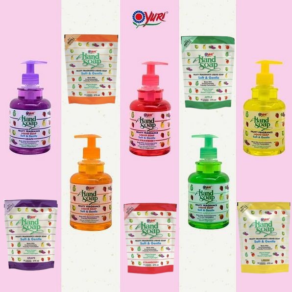 ORIGINAL Yuri Hand Soap REFILL Pouch 375ml / Yuri Sabun Cuci Tangan REFILL / HELLOMARTID