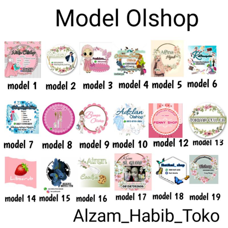 

stiker olshop COSTUM cromo 5x5 cm isi 45 pcs murah COD