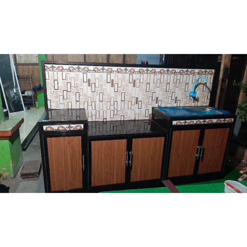 Jual Meja kompor & wastafel cuci piring Bahan alumunium dan ACP
