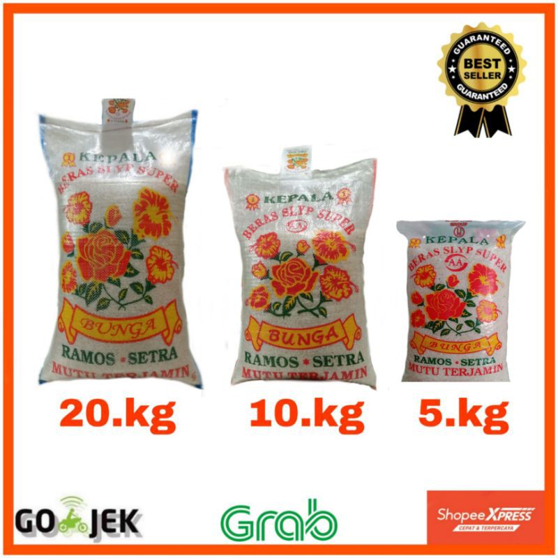 Beras CAP BUNGA 5 kg,10 kg,20 kg &amp; 25 Kg