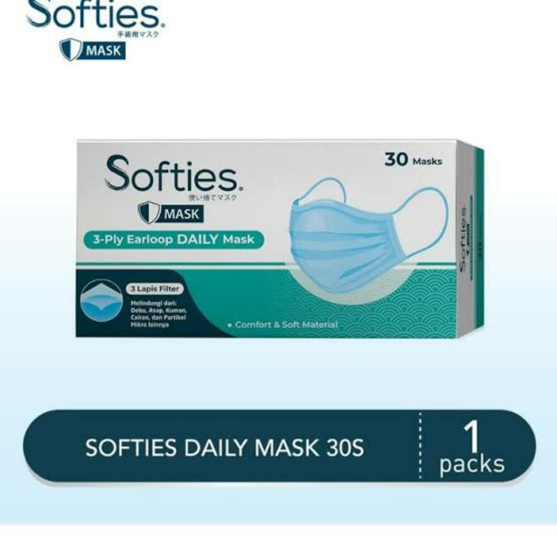 Softies mask Adult Daily box 30's