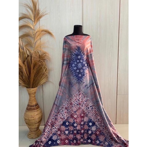 Kain jumputan velvet silk 2 meter Asli Palembang