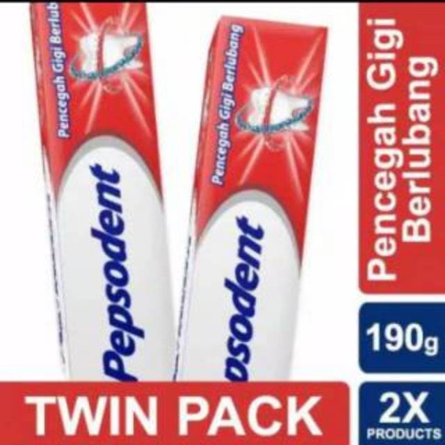 Pepsodent pencegah Gigi berlubang 2x190g / 2x225g Buy 1 get 1