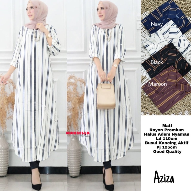 AZIZA LONG TUNIK// ori by marsella