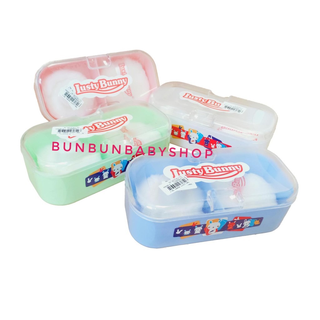 LUSTY BUNNY Tempat Bedak Bayi Tabur Tabor Peralatan Mandi Baby Baru Lahir Newborn Lucu Murah Anak