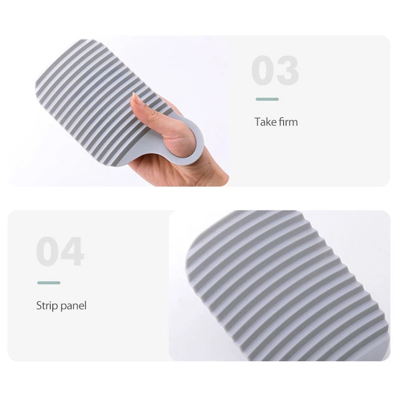 1Pc Portable Thicken Mini Washboard / Creative Non-slip Dormitory Travel Washing Underwear Washing Socks Tool for Cleaning