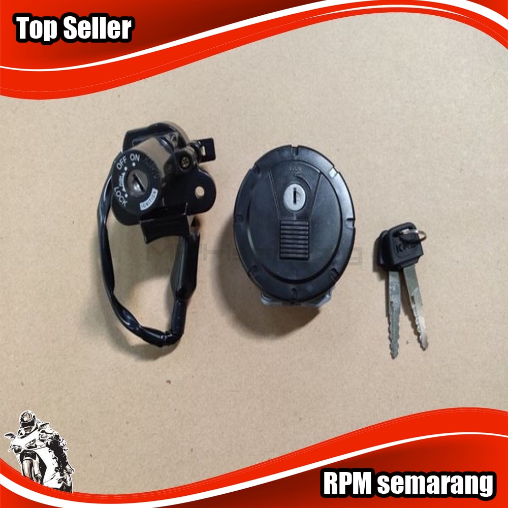 KUNCI KONTAK + TUTUP TANGKI KAWASAKI KLX 150 - klx S - L Distributor Sparepart RPMsemarang