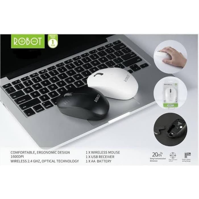 Mouse Wireless Robot - Wireles Mouse M210 1600 dpi