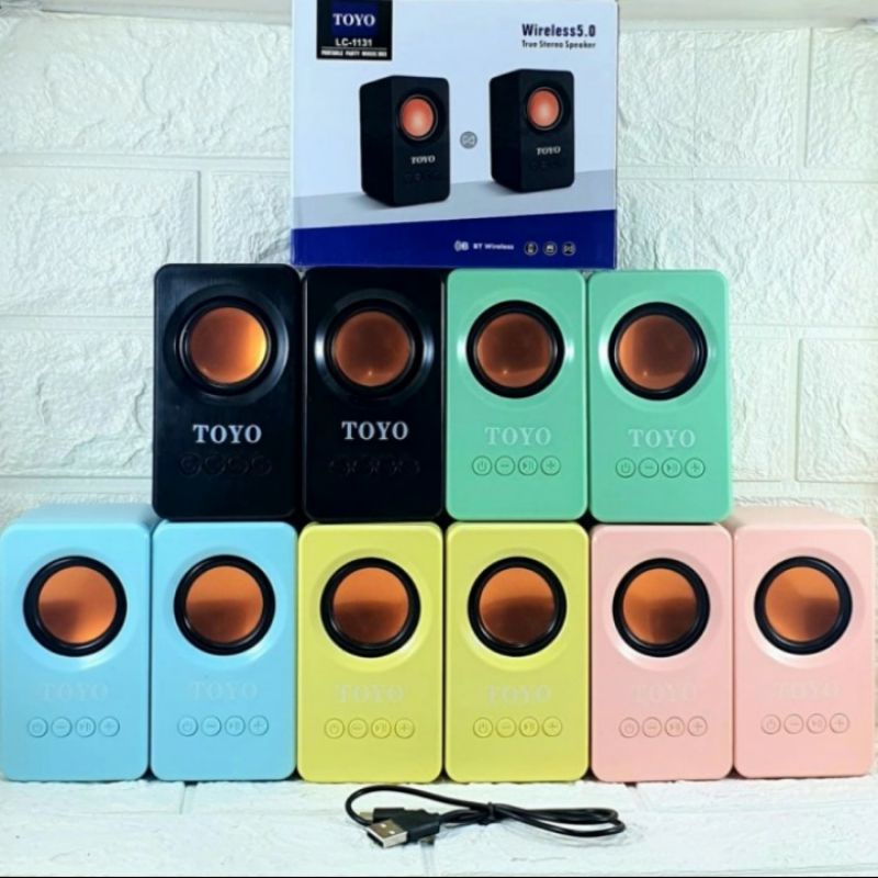 LC-1131 TWS Mini Speaker Macaron Bluetooth Wireless with in Built Mic