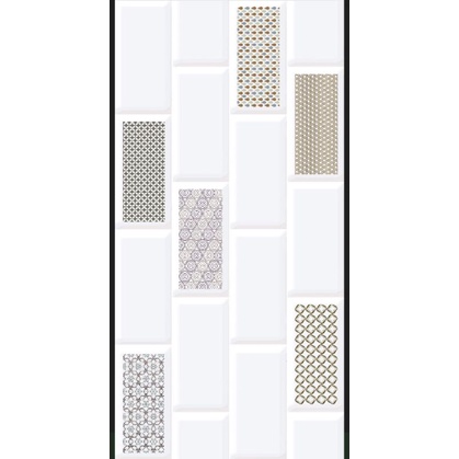 KERAMIK DINDING 25X50 FIRENZE GREY / UNO / GLOSSY EMBOSSED / KW1